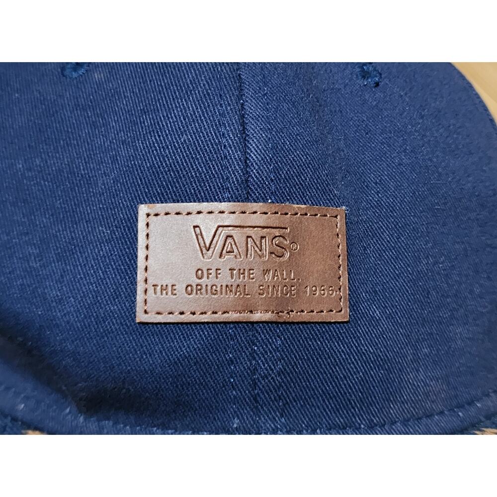 VANS Off The Wall Skate Skateboarding Hat Snapback Cap Adjustable Blue Red Aztec - Picture 7 of 7